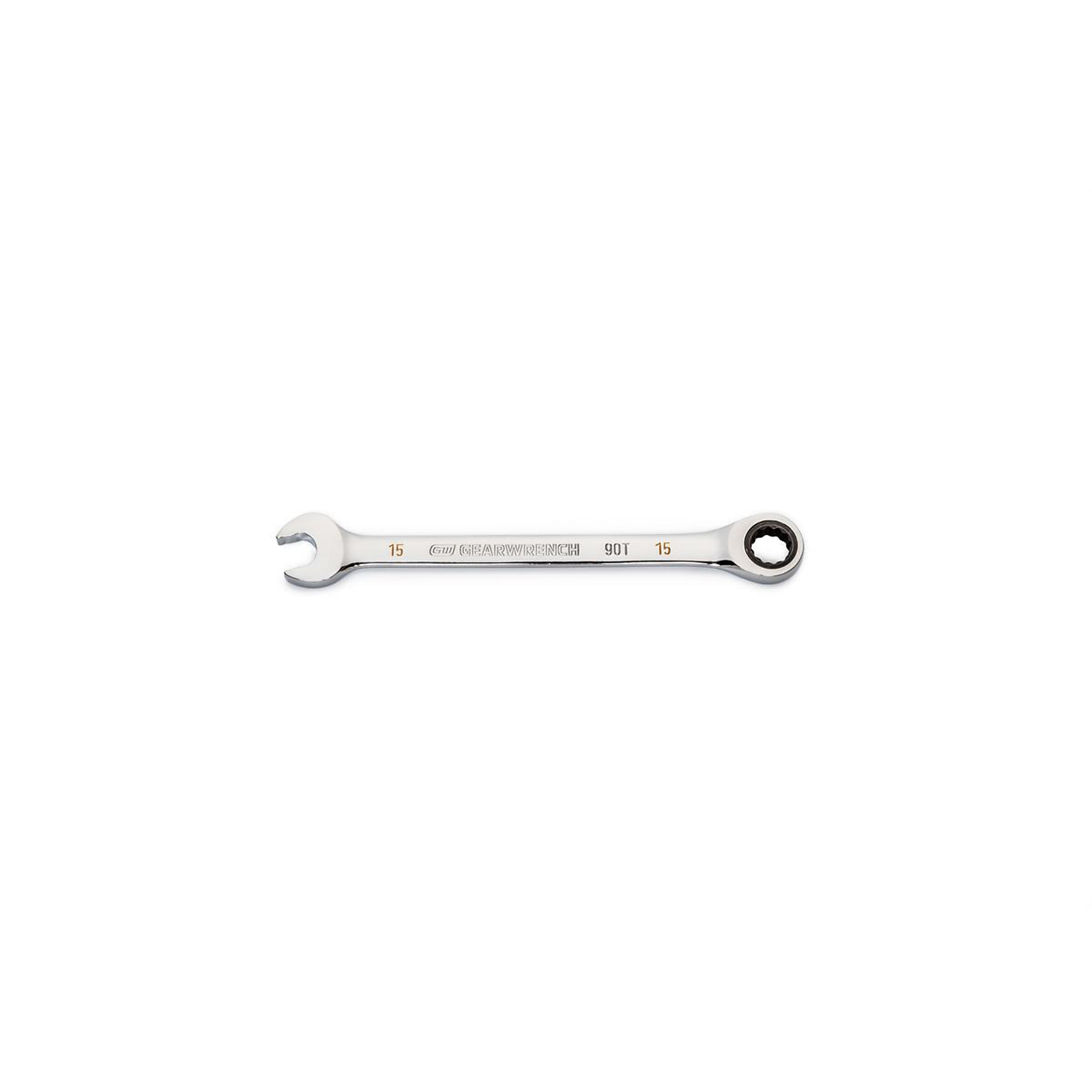 GearWrench Combination Ratchet Wrench — 15mm, 90-Tooth, 12-Point, Model# KDT86915